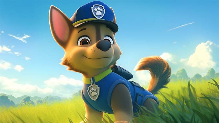 paw patrol chase desktop wallpaper cover