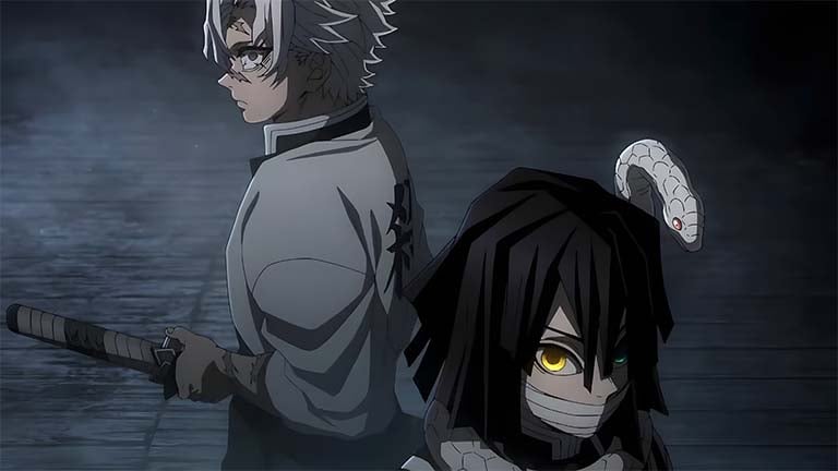 sanemi obanai demon slayer duo desktop wallpaper cover