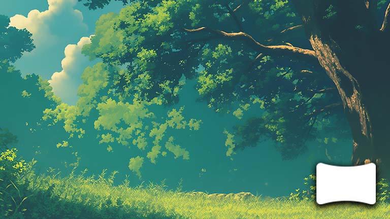 studio ghibli lush green forest ultrawide wallpaper cover