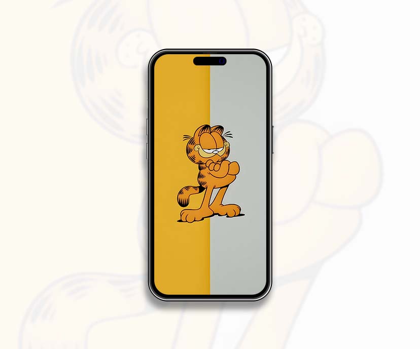 garfield classic smirk minimalist wallpapers collection