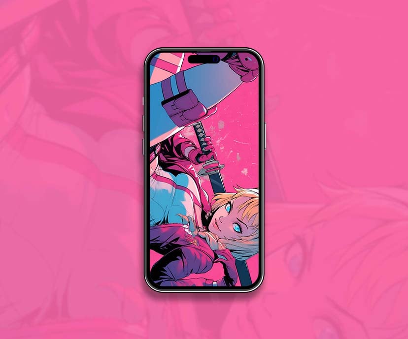 gwenpool pink comic style wallpapers collection