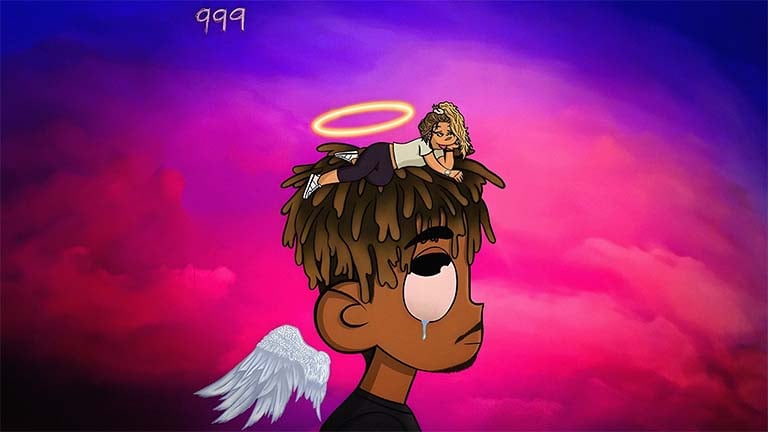 juice wrld angel aesthetic desktop wallpaper cover
