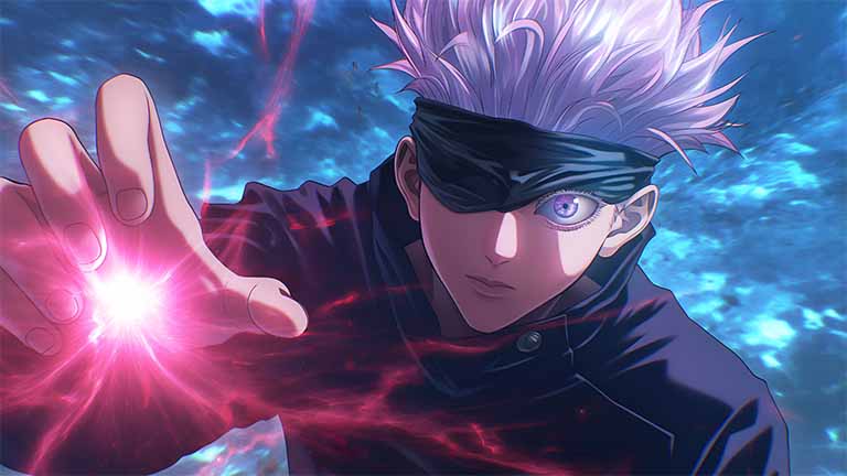 jujutsu kaisen gojo satoru dark energy desktop wallpaper cover