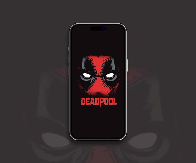 marvel deadpool face logo minimalistic wallpapers collection