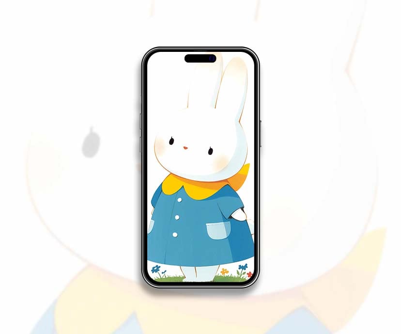 miffy cute rabbit in blue dress wallpapers collection