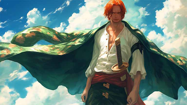 shanks aesthetic one piece desktop wallpaper cover
