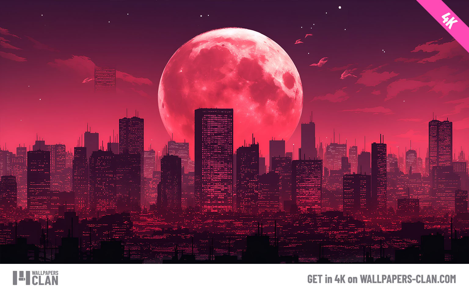 <b>tokyo</b> <b>red</b> moon cityscape desktop wallpaper preview.