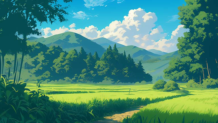 ature landscape pathway clouds desktop wallpaper cover