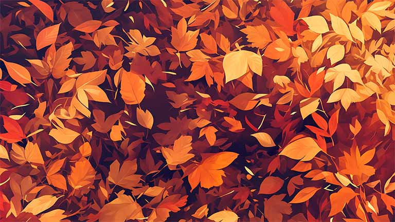 autumn leaves fall pattern desktop wallpaper cover