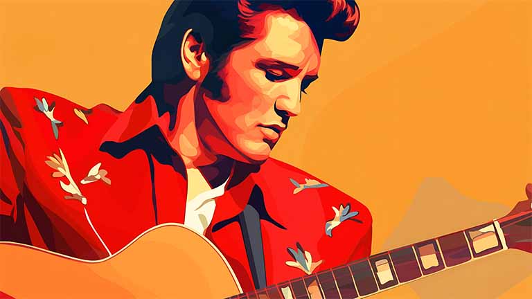 elvis presley guitar clipart desktop wallpaper cover