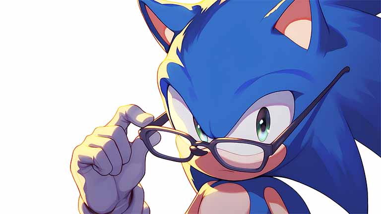 sonic cool glasses desktop wallpaper cover