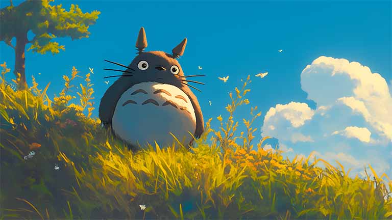 totoro studio ghibli scenery desktop wallpaper cover