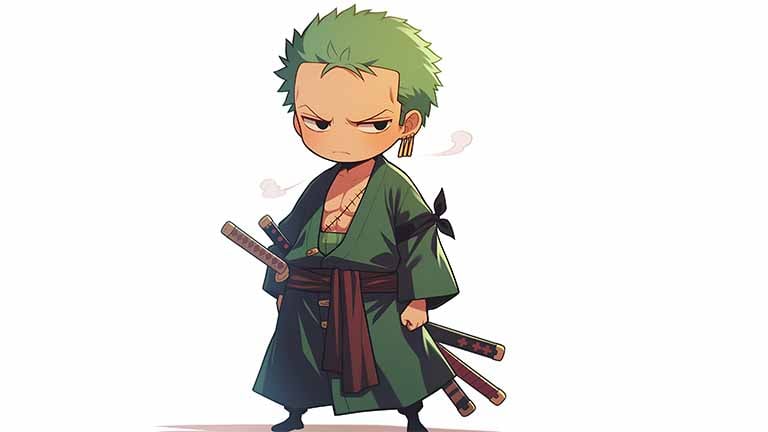 zoro one piece cute warrior desktop wallpaper cover