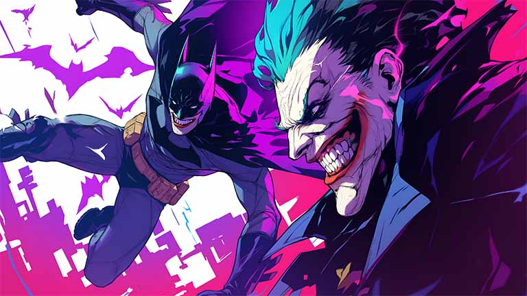 batman vs joker intense fight desktop wallpaper cover