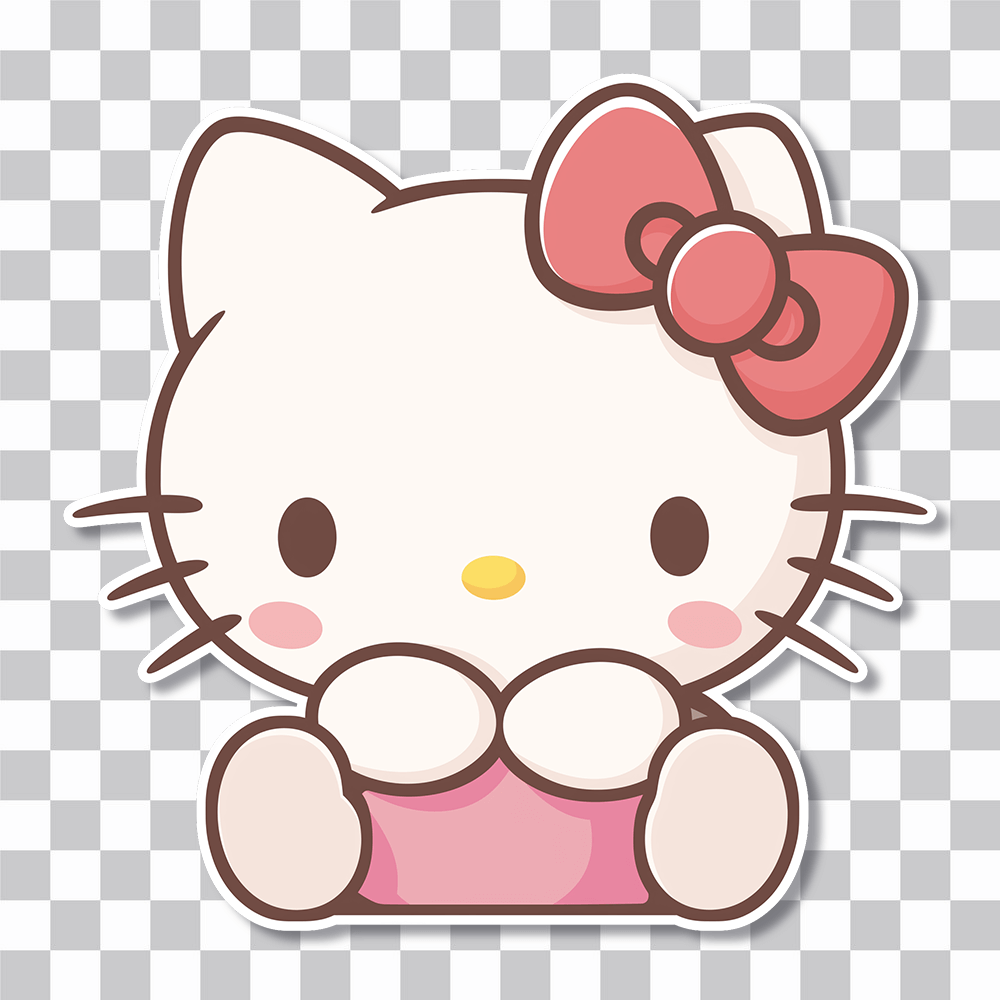 hello kitty chibi sticker cover