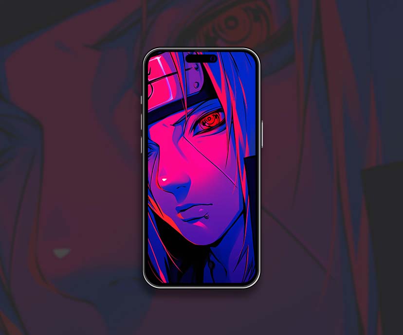 itachi uchiha neon glow wallpapers collection