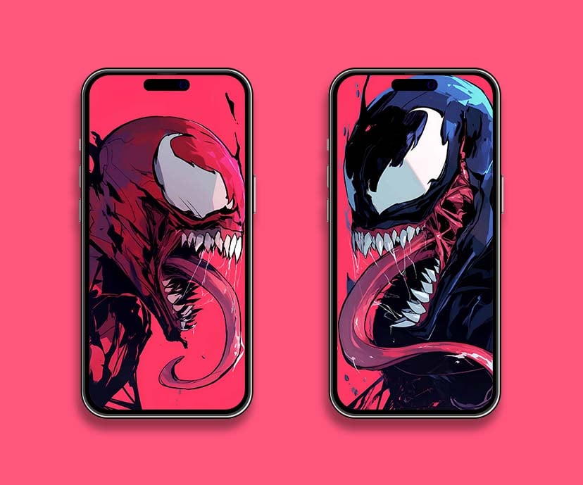 marvel venom carnage intense showdown matching wallpapers collection