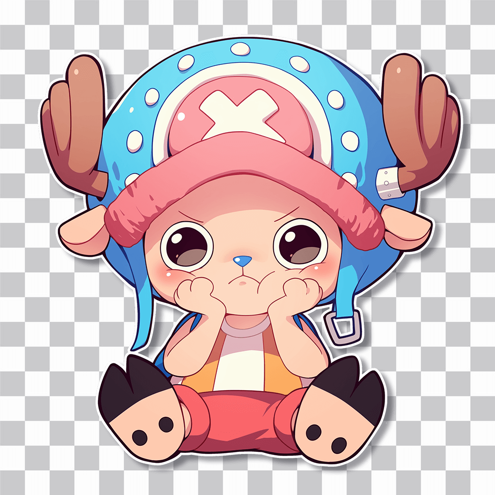 one piece chopper chibi sticker cover