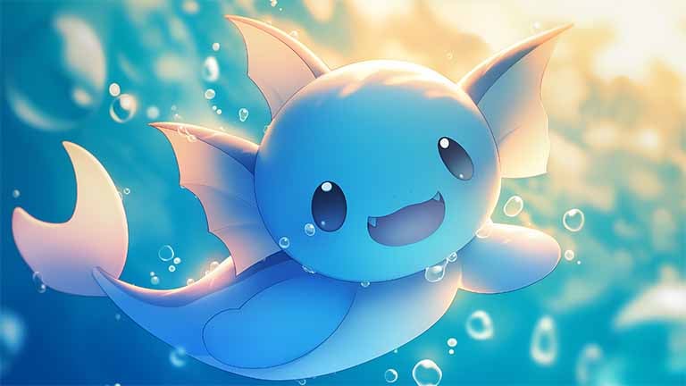 pokemon vaporeon kawaii water bubbles desktop wallpaper cover