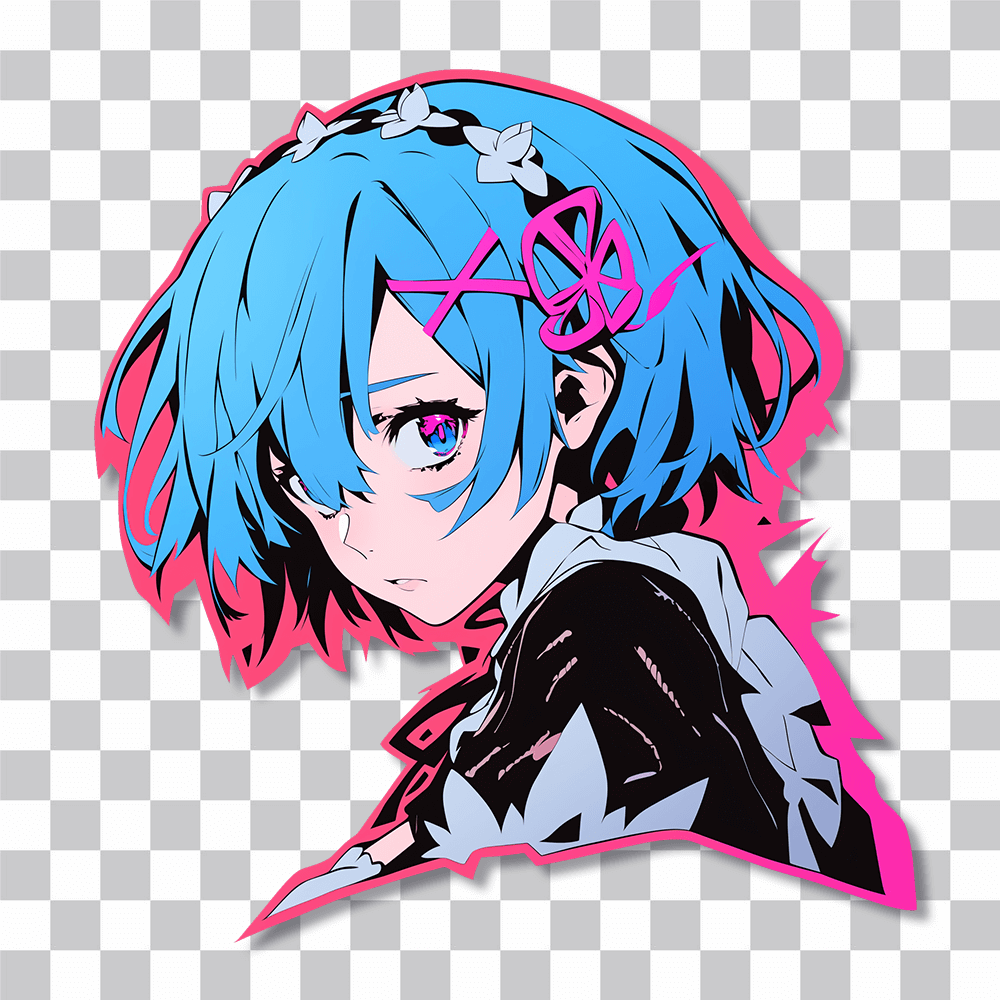 rem re zero hype sticker cover