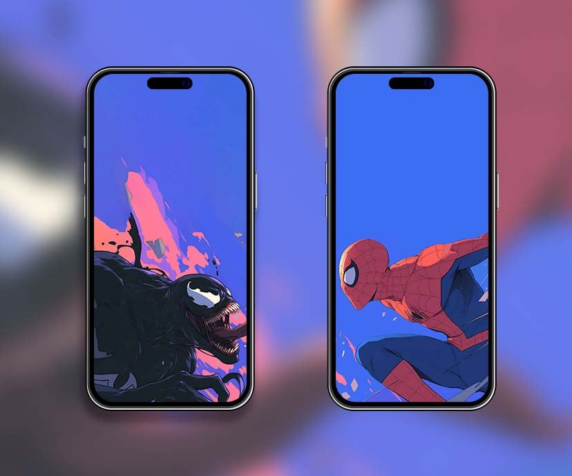 spiderman venom action matching wallpapers collection