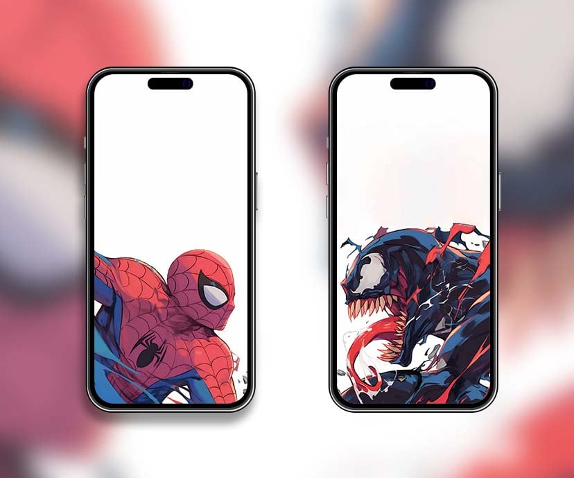 spiderman & venom matching wallpapers collection