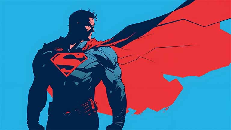 superman heroic cape flowing desktop wallpaper cover