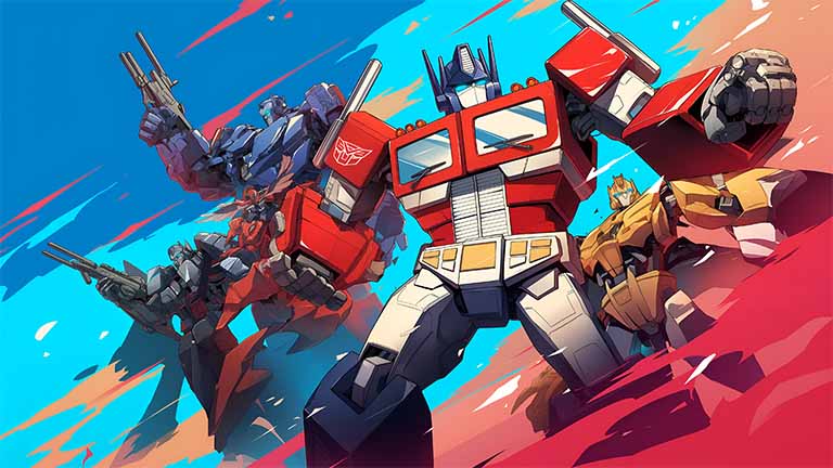 transformers battle pose desktop wallpaper cover