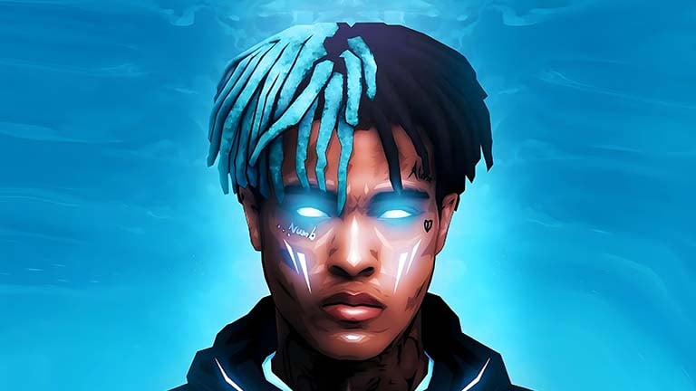 aesthetic xxxtentacion blue desktop wallpaper cover