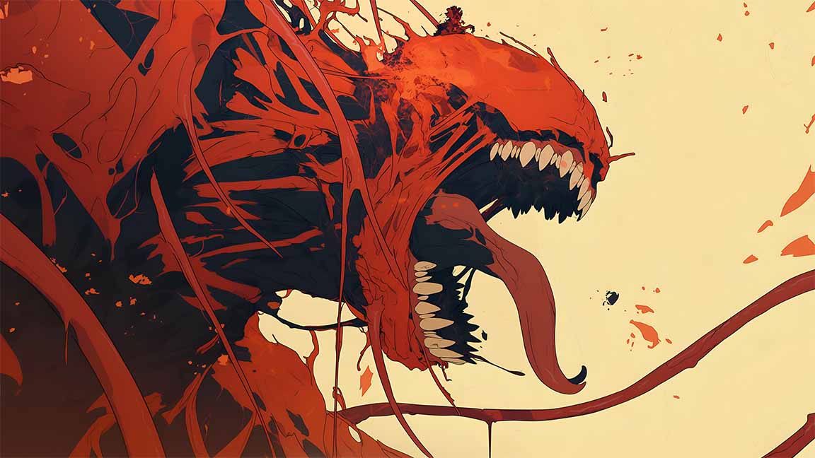 carnage spooky style wallpaper cover
