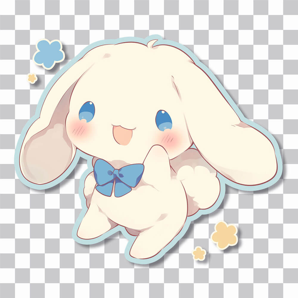 cinnamoroll cute bunny sticker cover