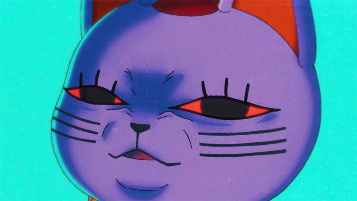 dandadan cool turbo granny cat form wallpaper cover