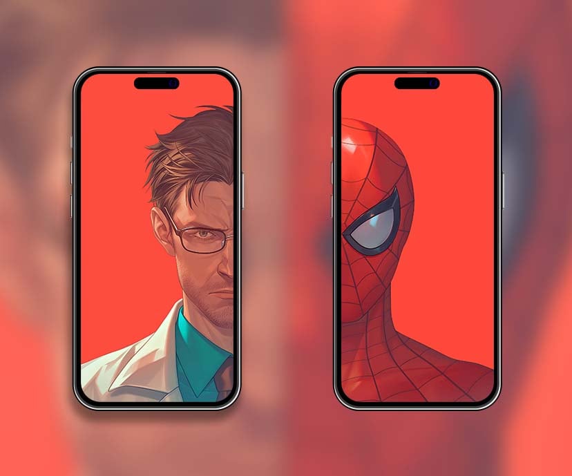 doctor octopus & spider man matching wallpapers collection