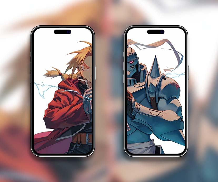 edward & elric alphonse dual matching wallpapers collection