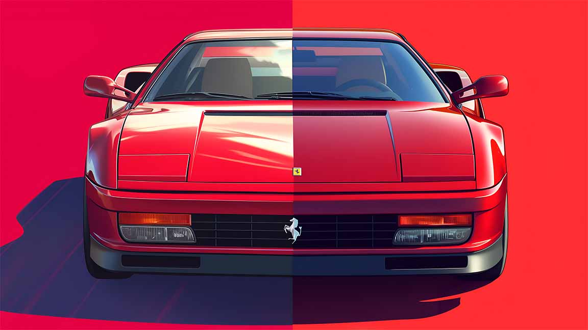 ferrari testarossa classic car desktop wallpaper cover
