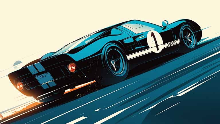 ford gt40 le mans legend desktop wallpaper cover