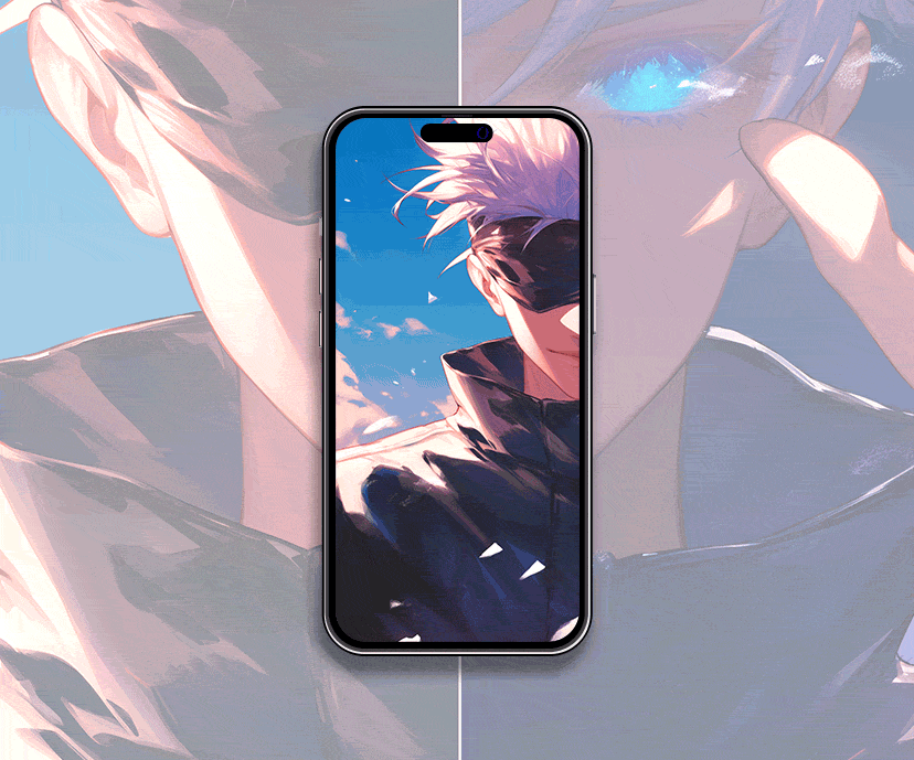gojo satoru tap to switch wallpaper gif