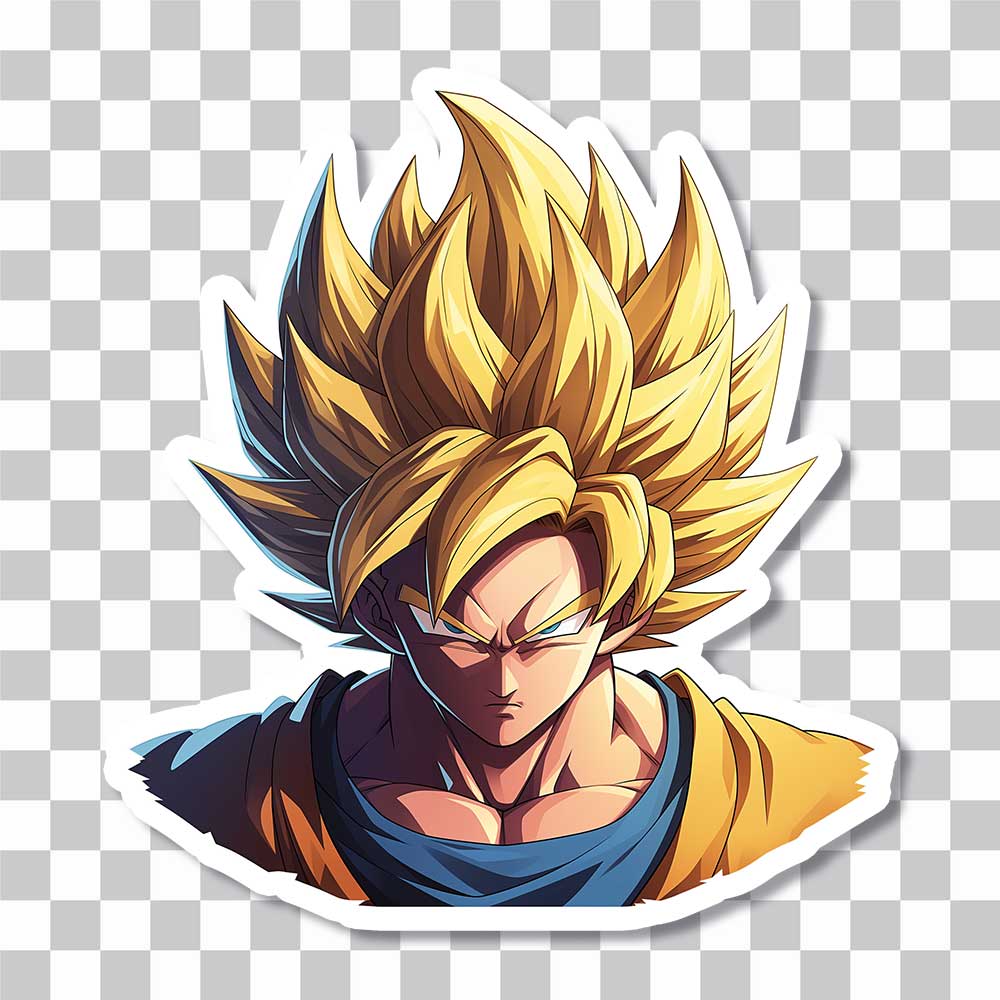 goku super saiyan sticker cover