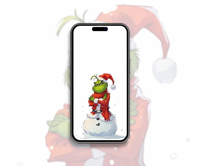 grinch snowman and santa claus grumpy wallpapers collection