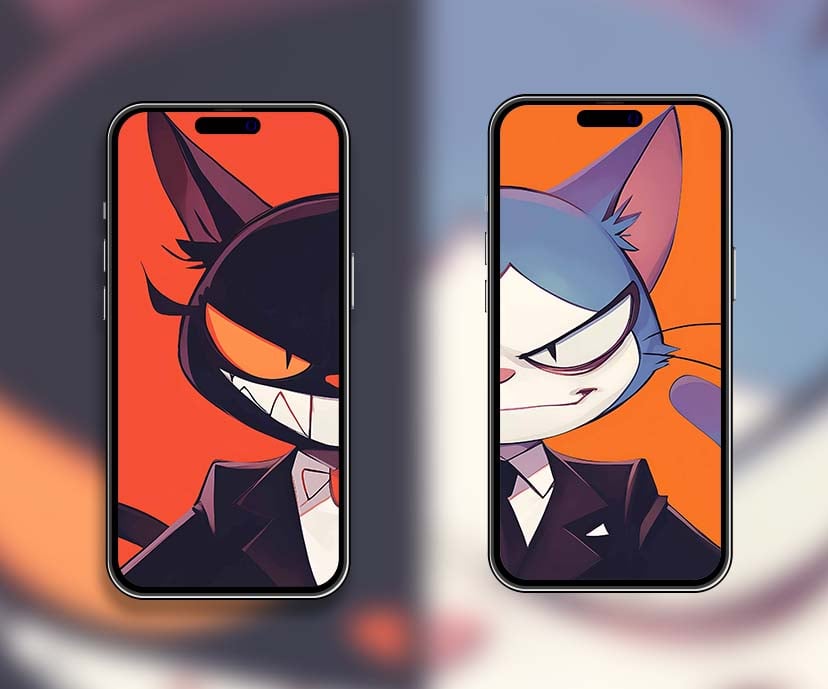 grinning cat matching wallpapers collection