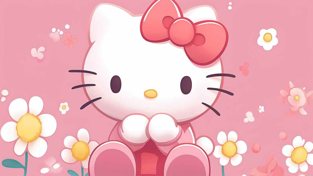 Hello Kitty Meadow Desktop Wallpaper Hello Kitty Wallpaper 4K
