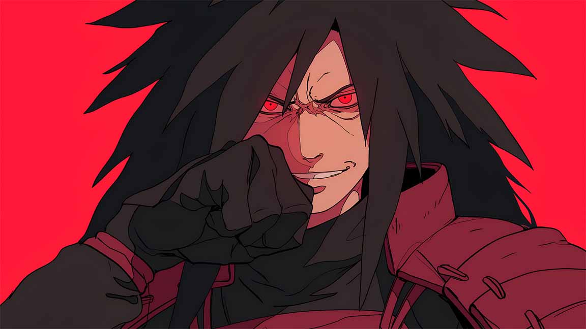 madara uchiha red background desktop wallpaper cover