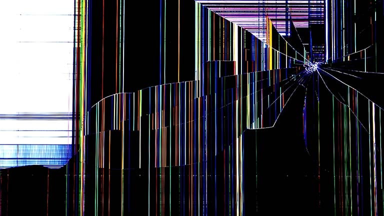 right cracked screen desktop wallpaper cover