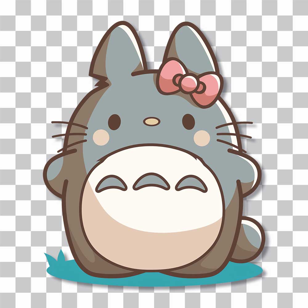 totoro kawaii hello kitty sticker cover