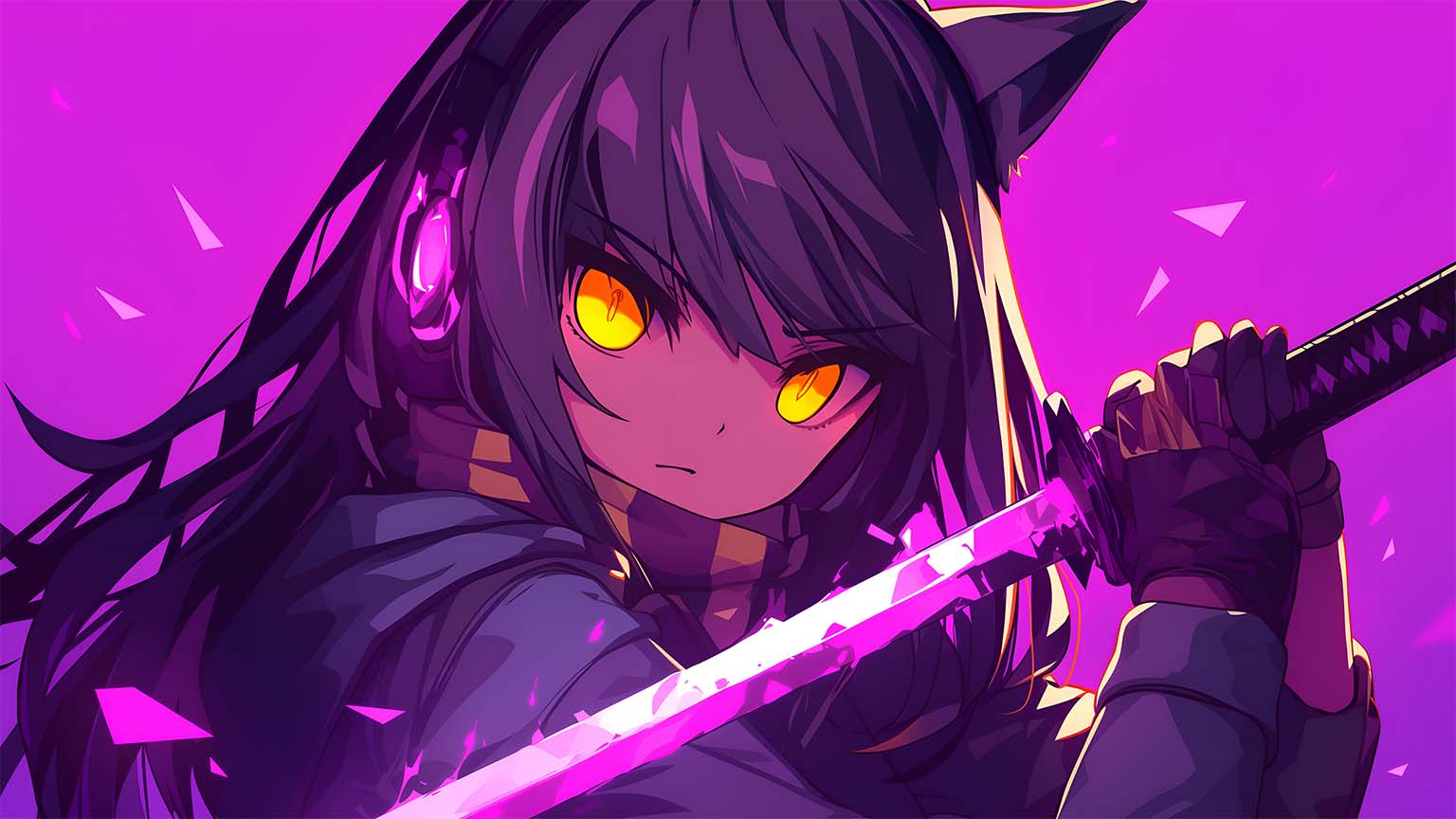 aphmau purple sword battle desktop wallpaper preview