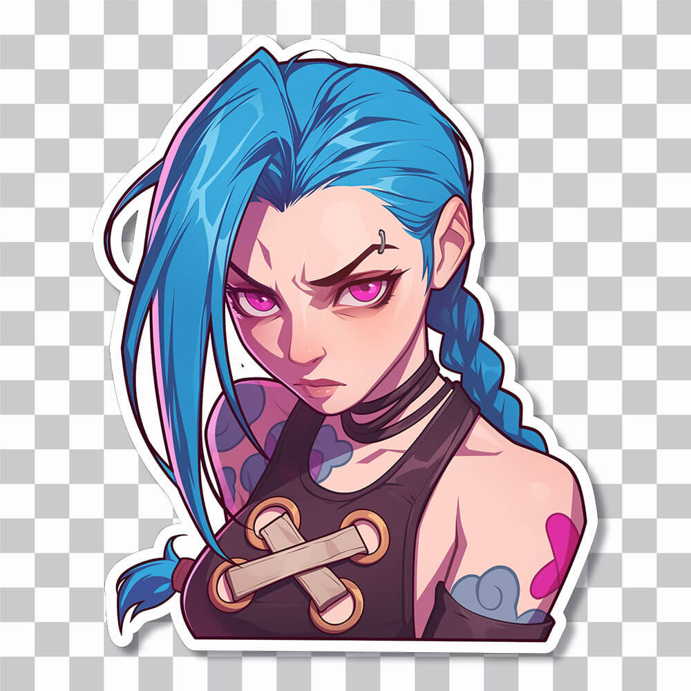 arcane crazy jinx sticker cover