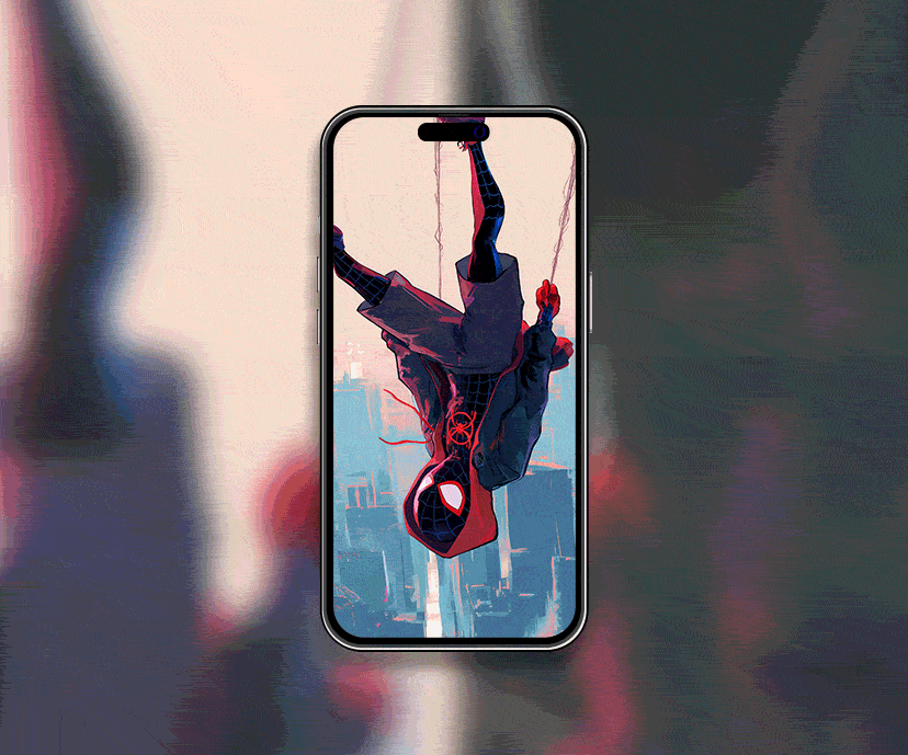 dynamic miles morales upside down tap to switch wallpapers collection