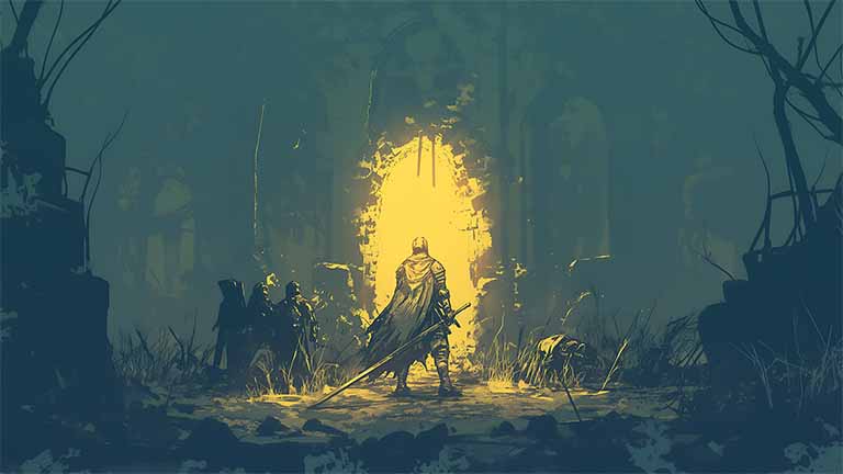glowing knight dark souls wallpaper cover