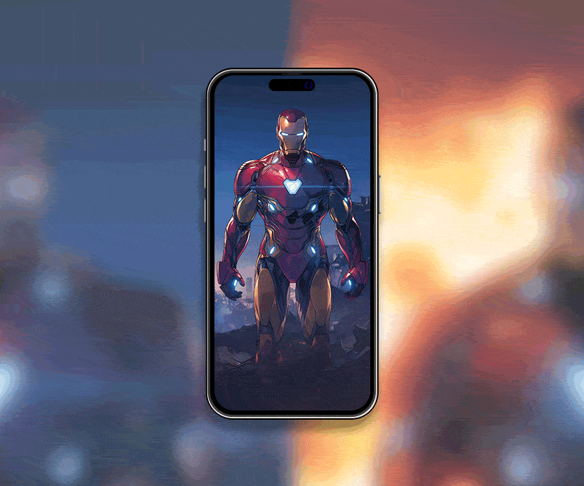 iron man fiery showdown tap to switch wallpapers collection