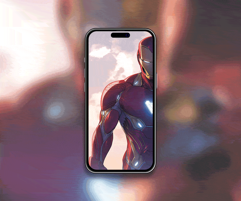marvel iron man fiery tap to switch wallpapers collection